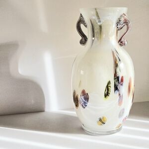Vintage Murano Art Glass Vase